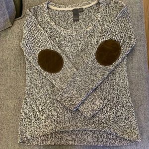 Knit Sweater with elbow patches S